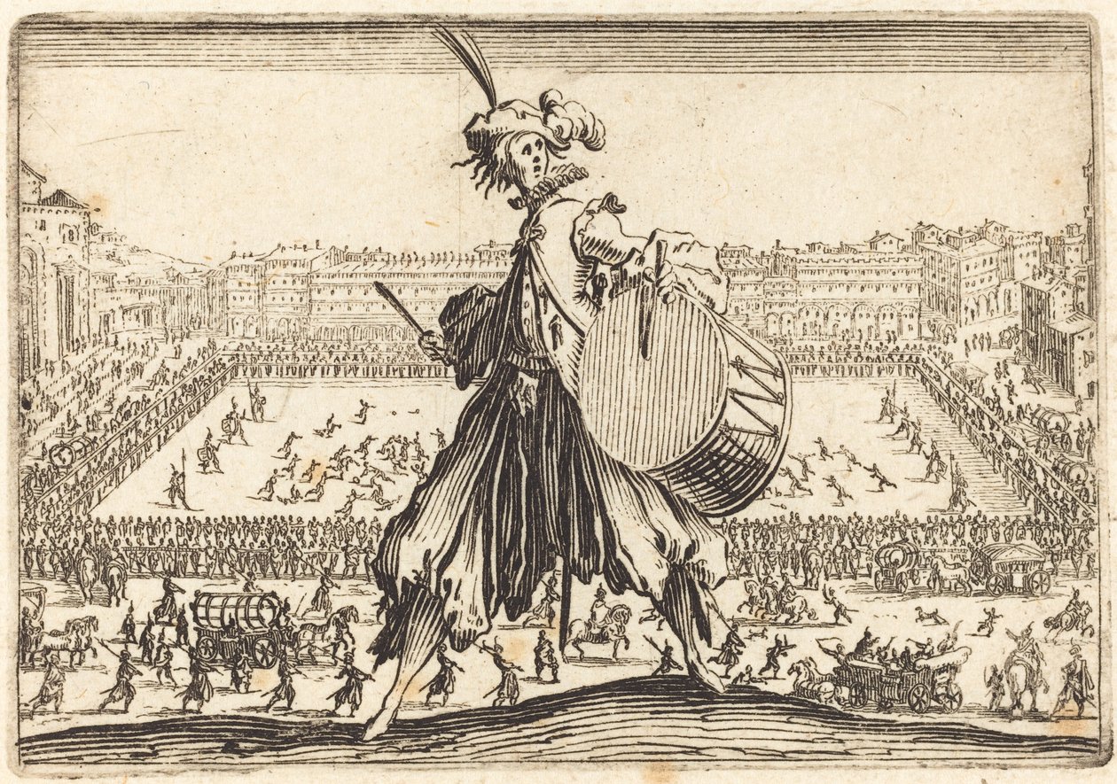 Piazza Santa Croce, Floransa by Jacques Callot