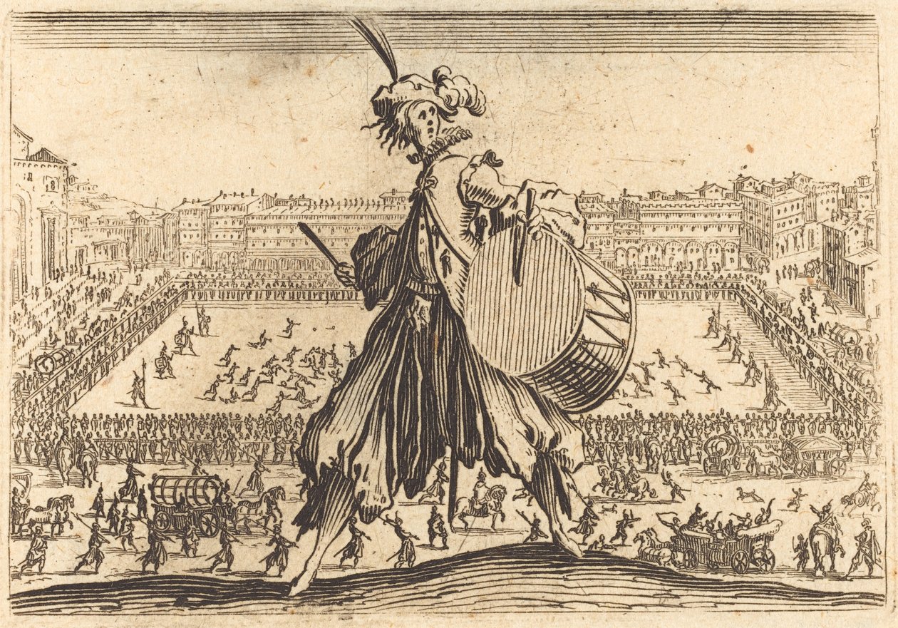 Piazza Santa Croce, Floransa, c. 1622. by Jacques Callot