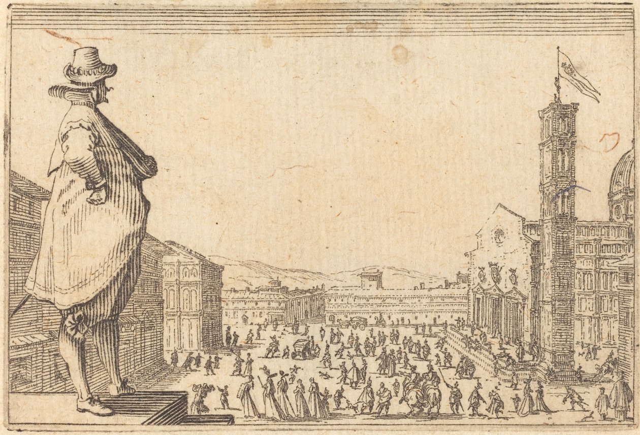 Piazza del Duomo, Floransa by Jacques Callot