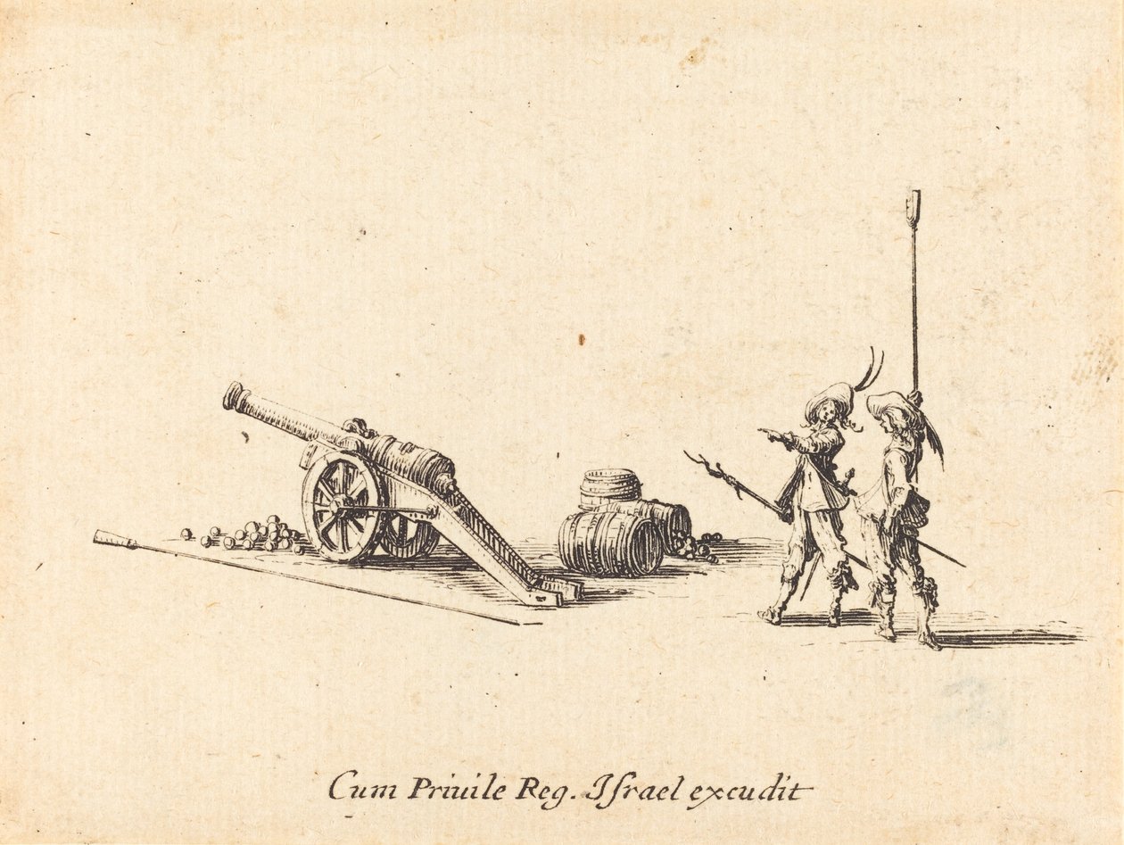 Topu Ateşlemeye Hazırlanmak by Jacques Callot