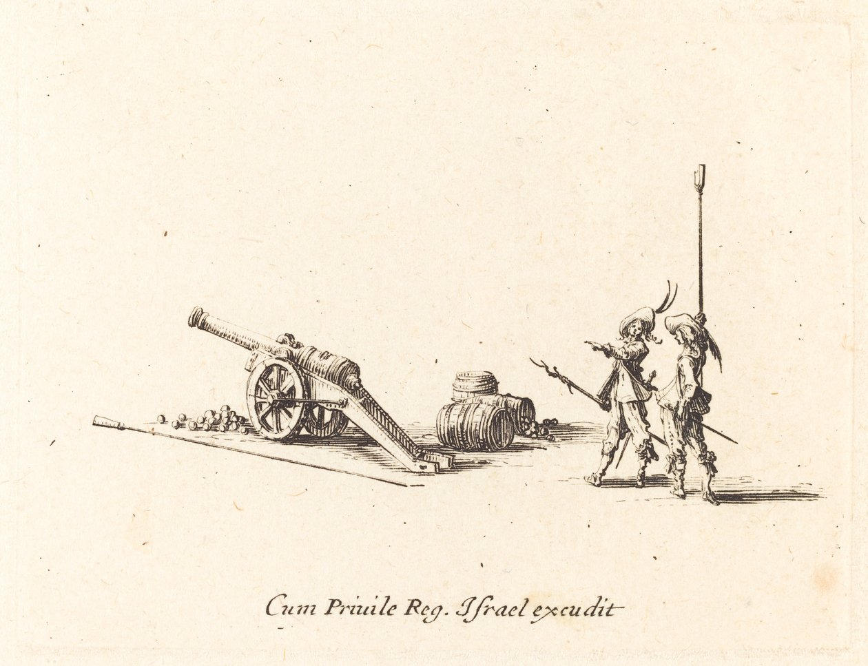 Topu Ateşlemeye Hazırlanıyor, 16341635. by Jacques Callot