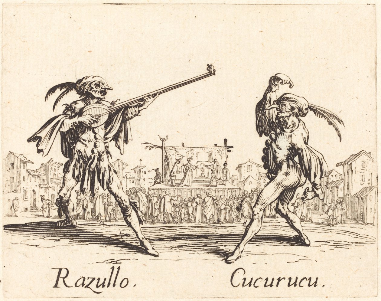 Razullo ve Salatalık by Jacques Callot