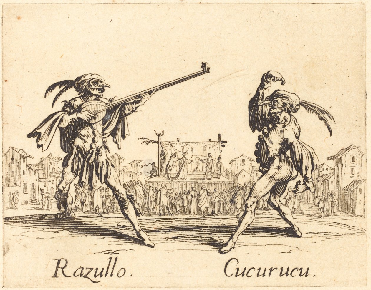 Razullo ve Salatalık by Jacques Callot