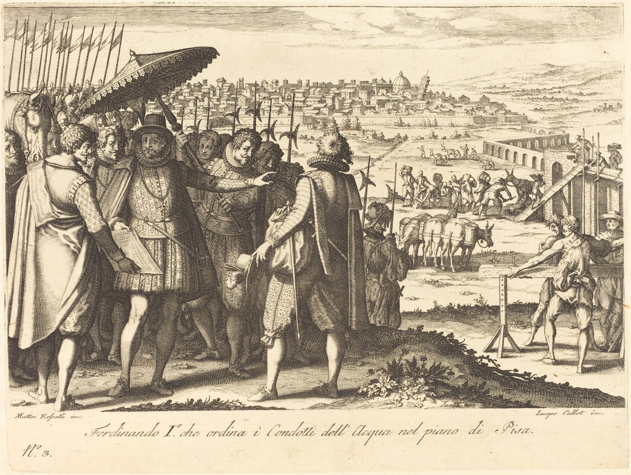 Pisa Su Kemeri Restorasyonu by Jacques Callot