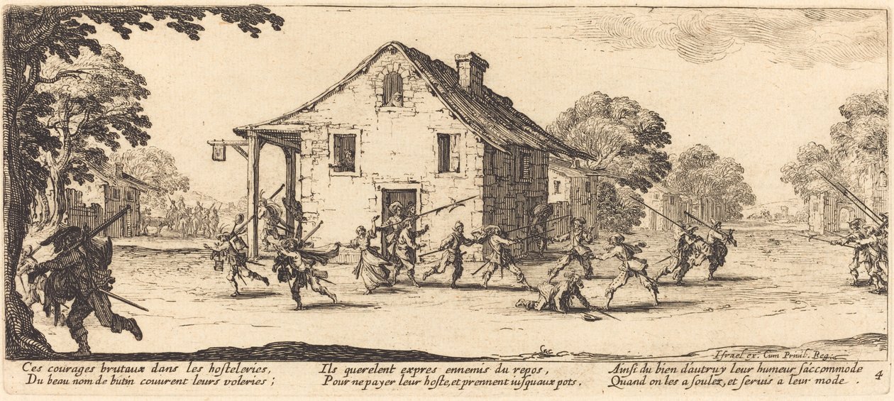 Yağma Sahnesi, 1633. by Jacques Callot