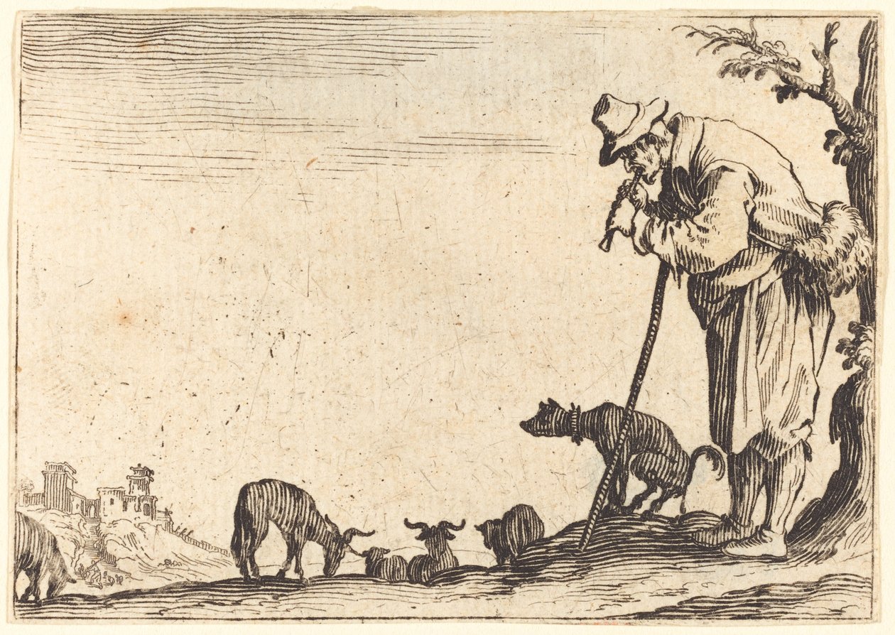 Flüt Çalan Çoban by Jacques Callot