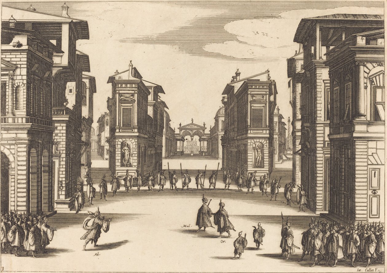 Süleyman, Perde III by Jacques Callot