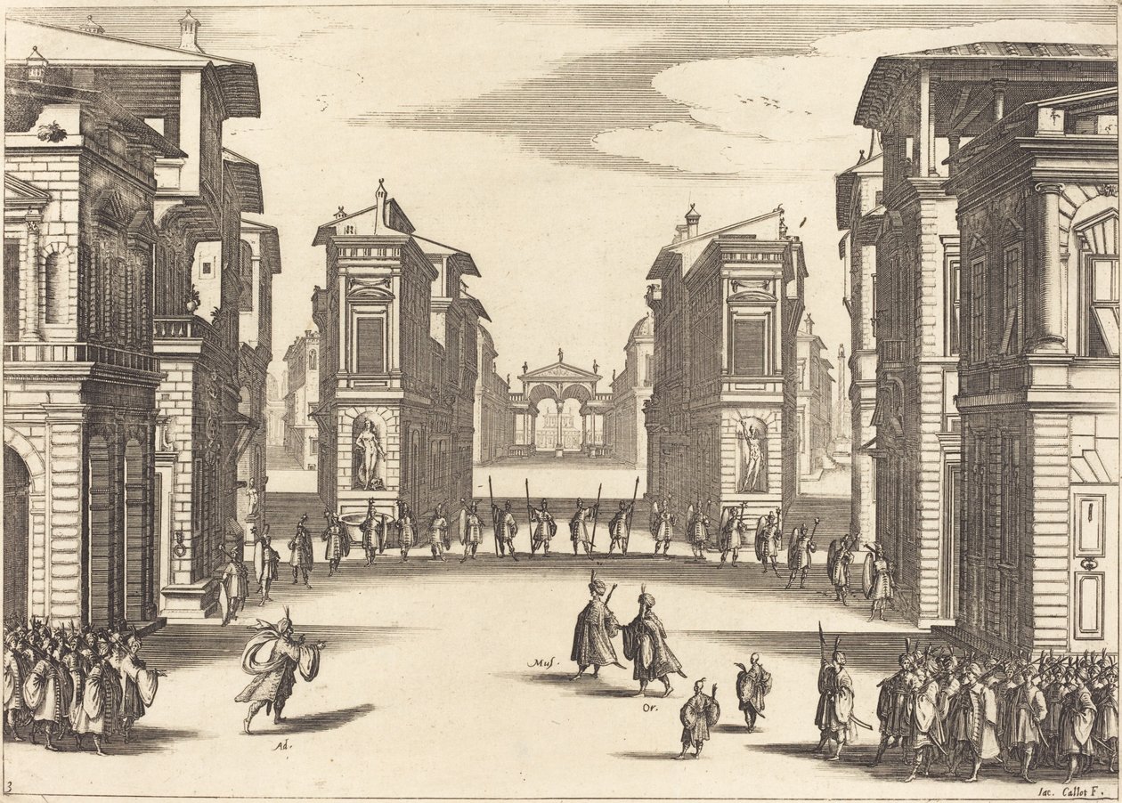 Süleyman, Perde III by Jacques Callot
