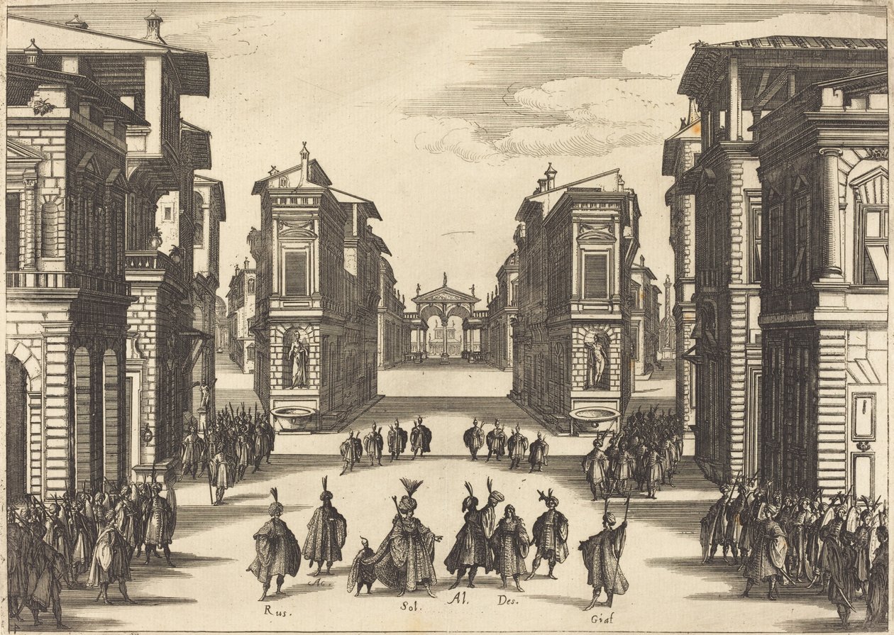 Solimano, Perde IV by Jacques Callot