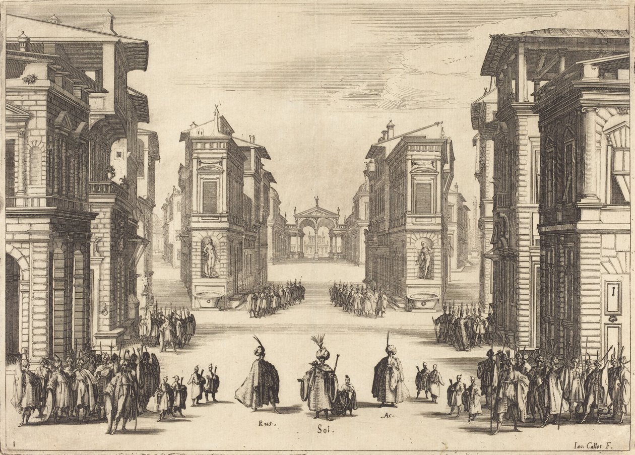 Süleyman, I. Perde by Jacques Callot