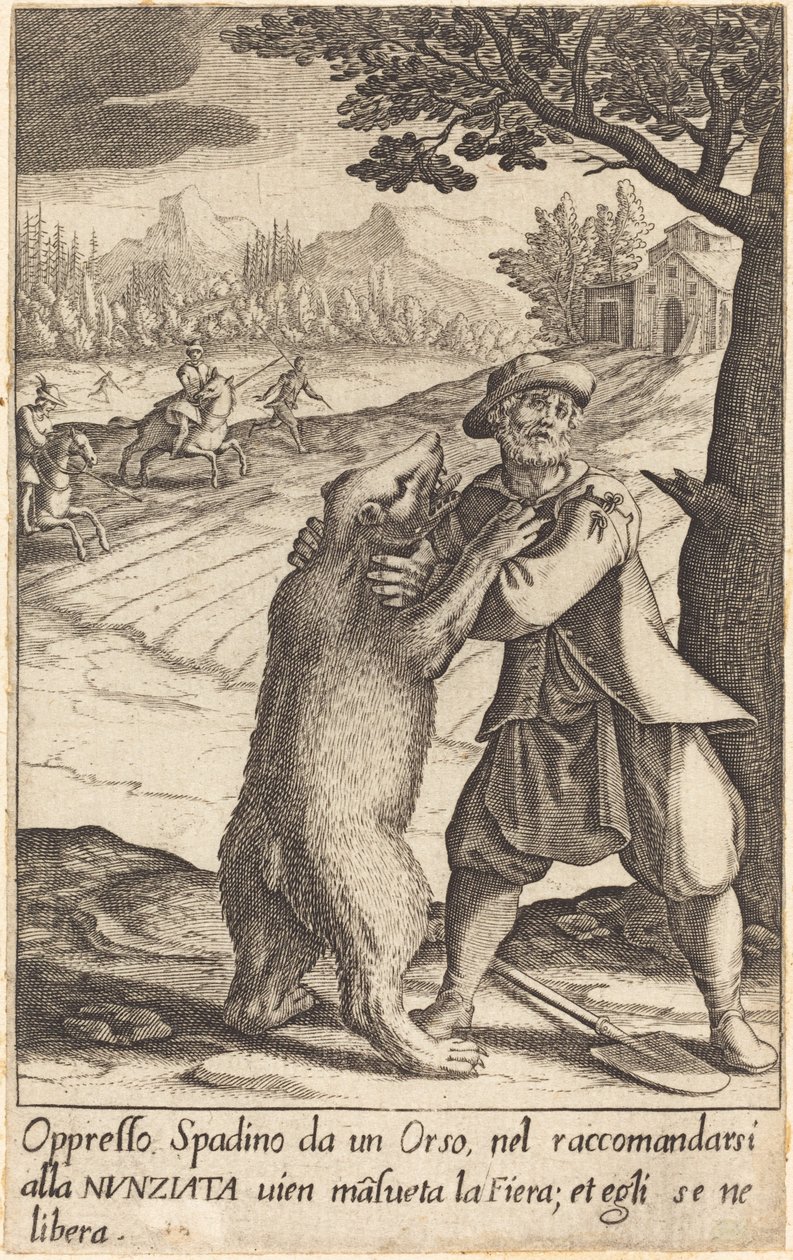 Spadino, 1619. by Jacques Callot