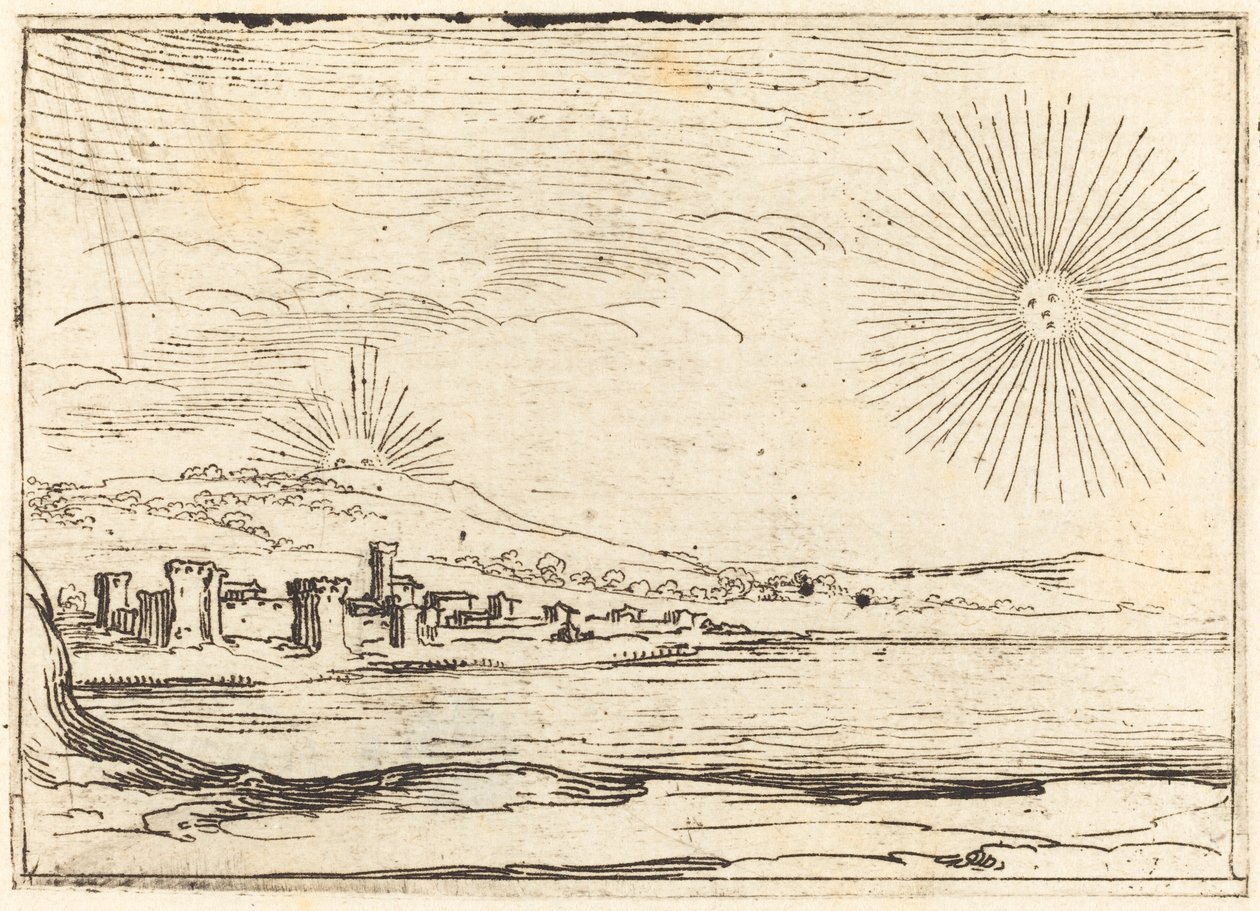 Güneşin Doğuşu, 1628. by Jacques Callot