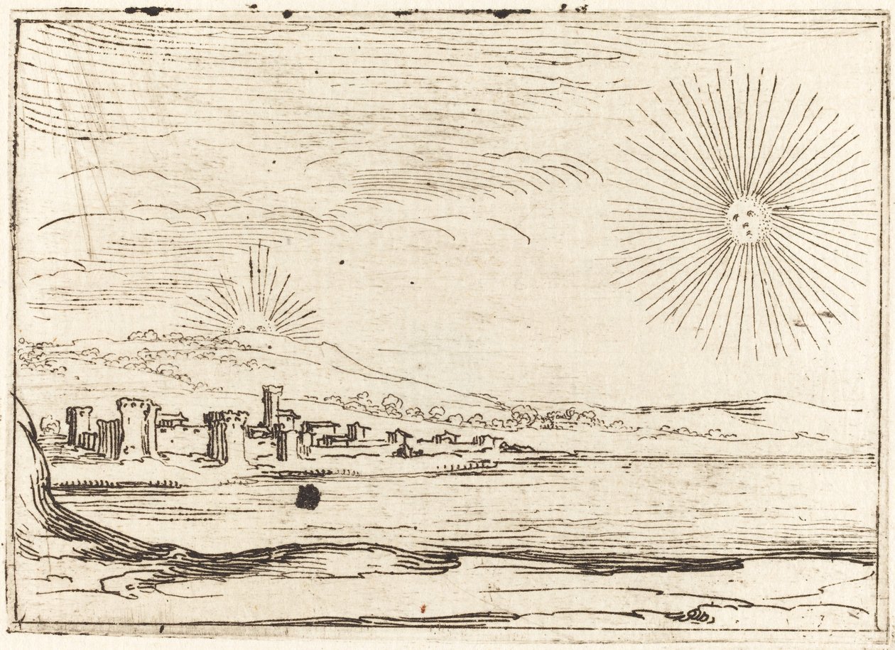 Güneşin Doğuşu, 1628. by Jacques Callot