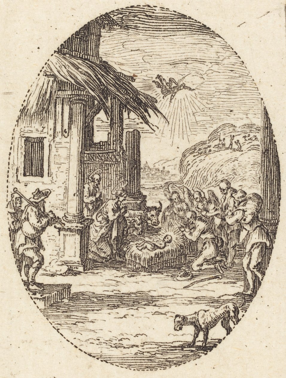 Çobanların hayranlığı by Jacques Callot