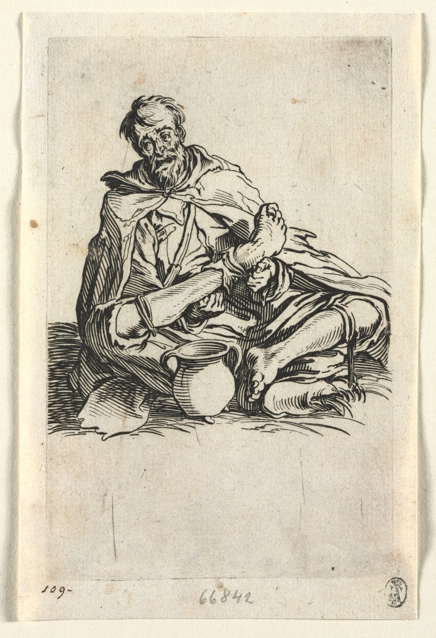 Dilenciler: Temaruz yapan by Jacques Callot