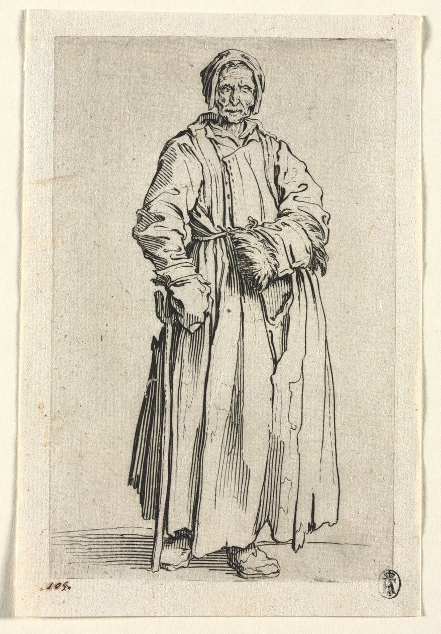Dilenciler: Tek Gözlü Kadın by Jacques Callot