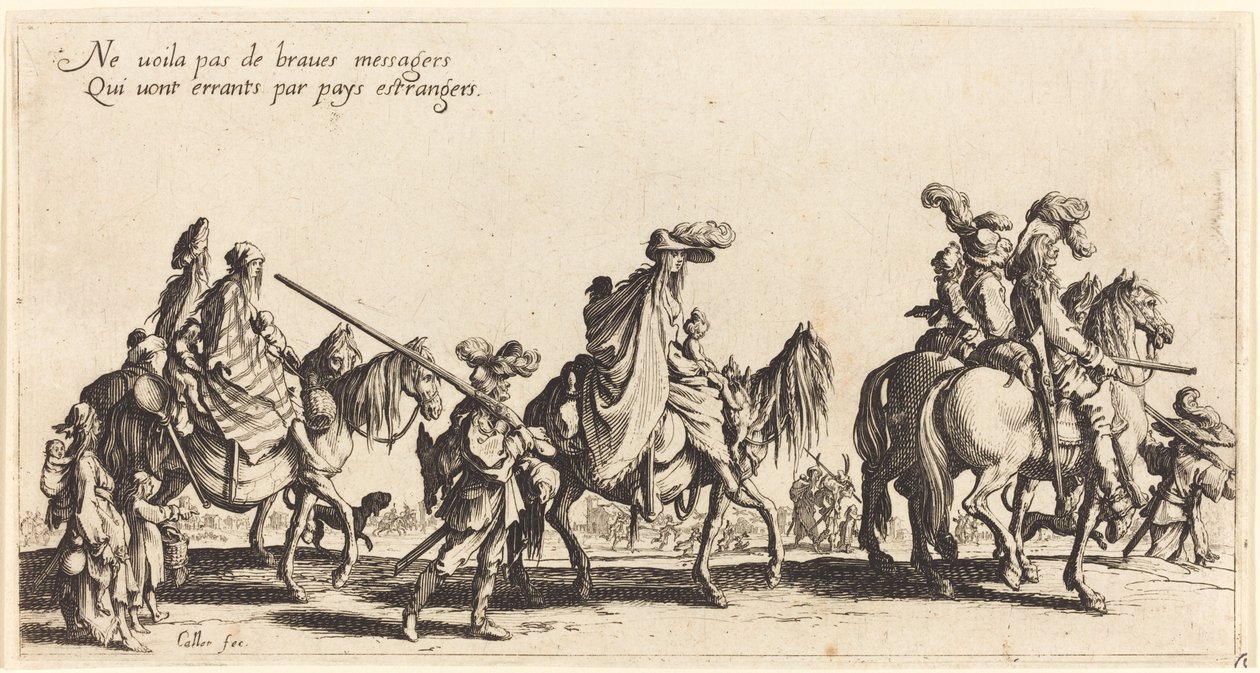 Yürüyen Bohemyalılar: Öncü by Jacques Callot