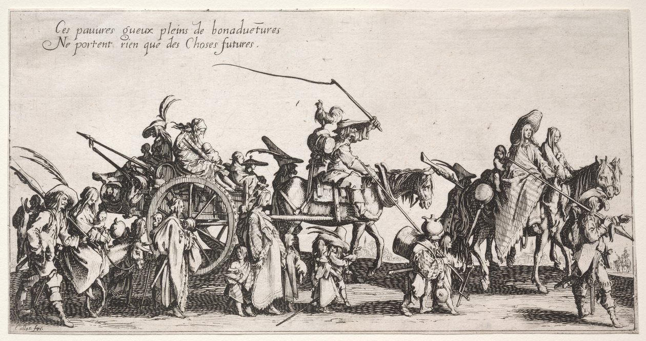 Bohemyalılar, c. 1621-1625. by Jacques Callot