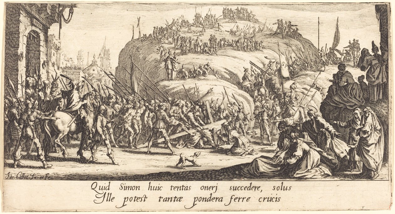 Haçın Taşınması by Jacques Callot