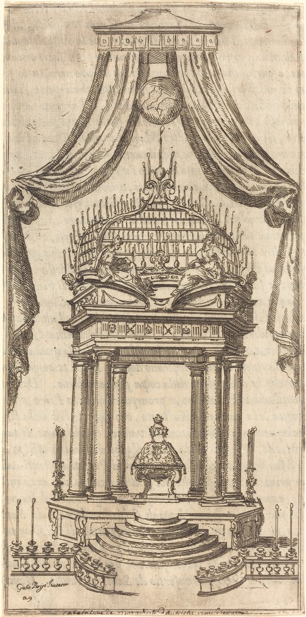Katafalk by Jacques Callot