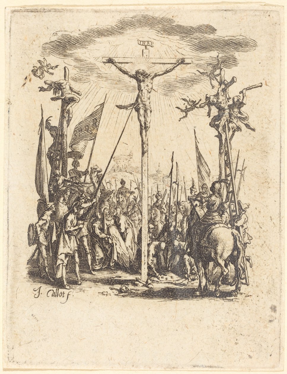 Çarmıha Gerilme, c. 16241625. by Jacques Callot