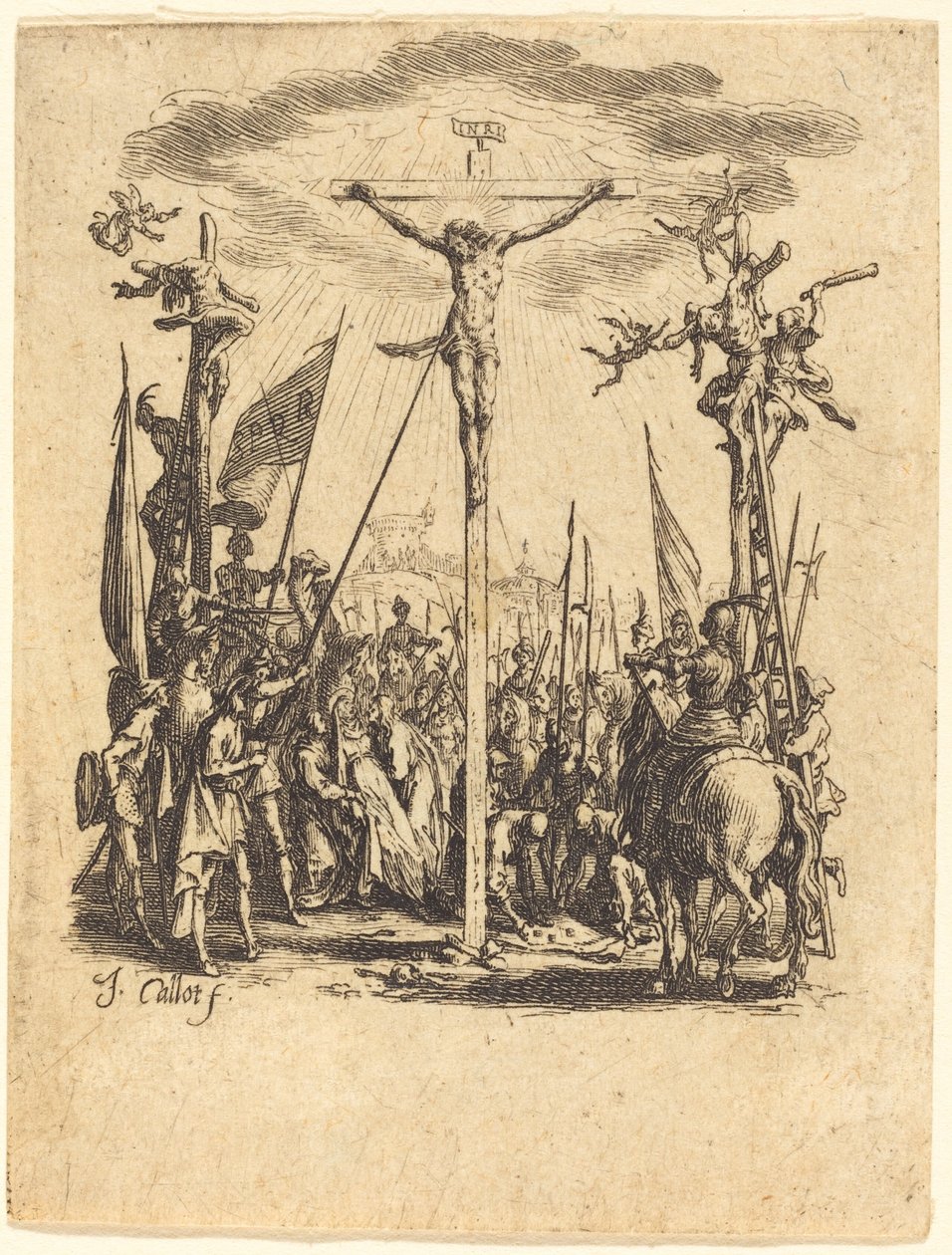 Çarmıha Gerilme, c. 16241625. by Jacques Callot
