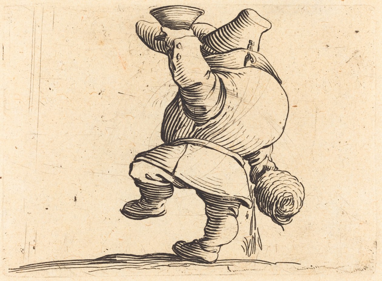 İçen, Arkadan Görünüm by Jacques Callot