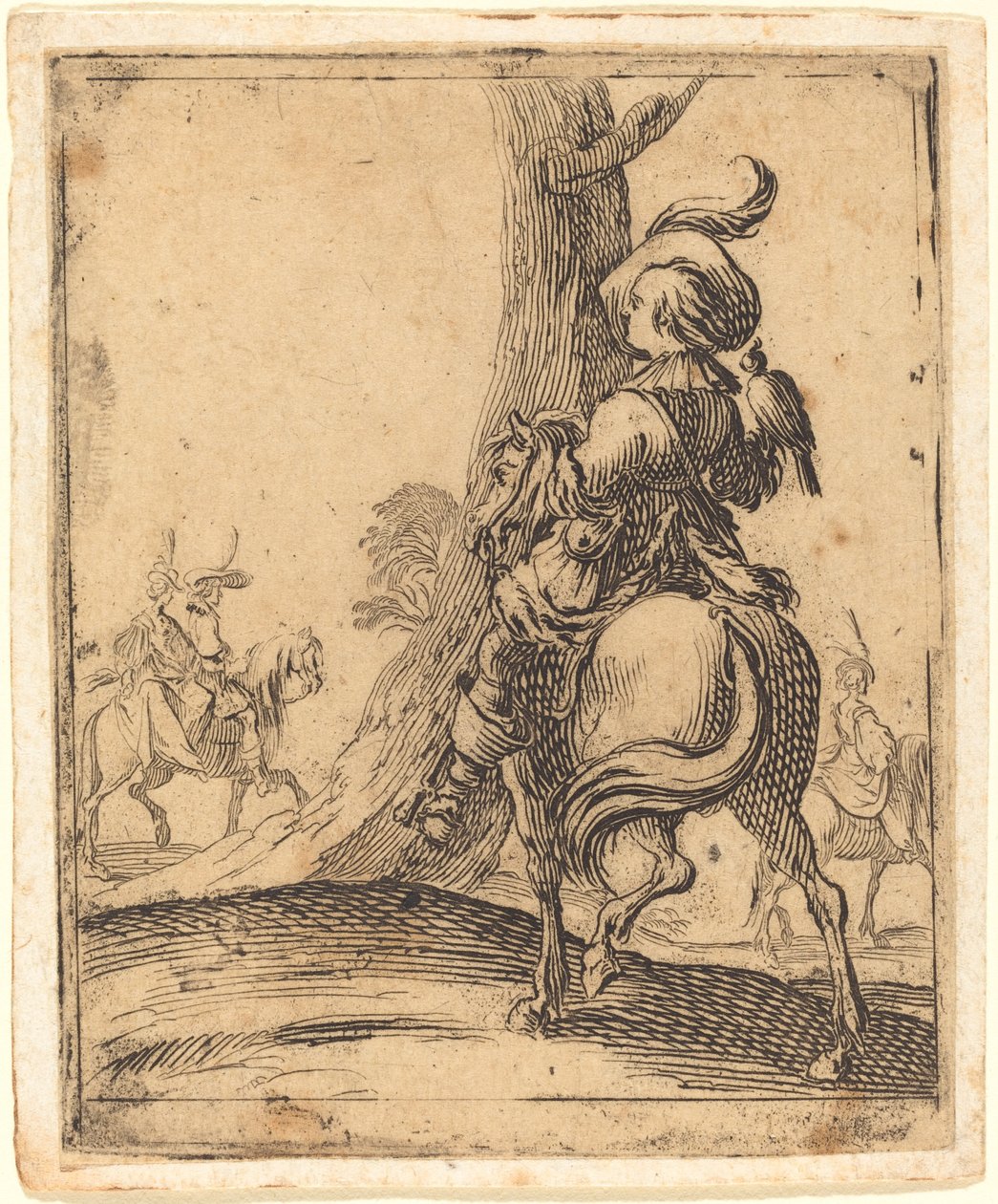 Falconer by Jacques Callot