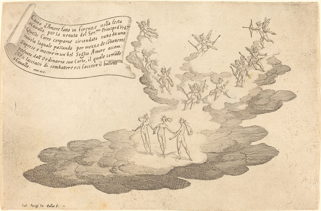 Aşk Şamandırası, 1616. by Jacques Callot