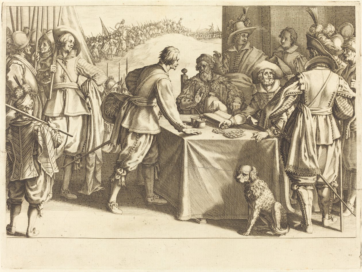 Askerlerin İşe Alınması by Jacques Callot