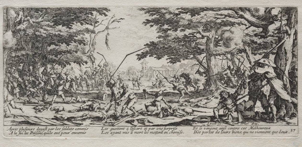 Savaşın Büyük Sefaletleri: Köylülerin İntikamı by Jacques Callot