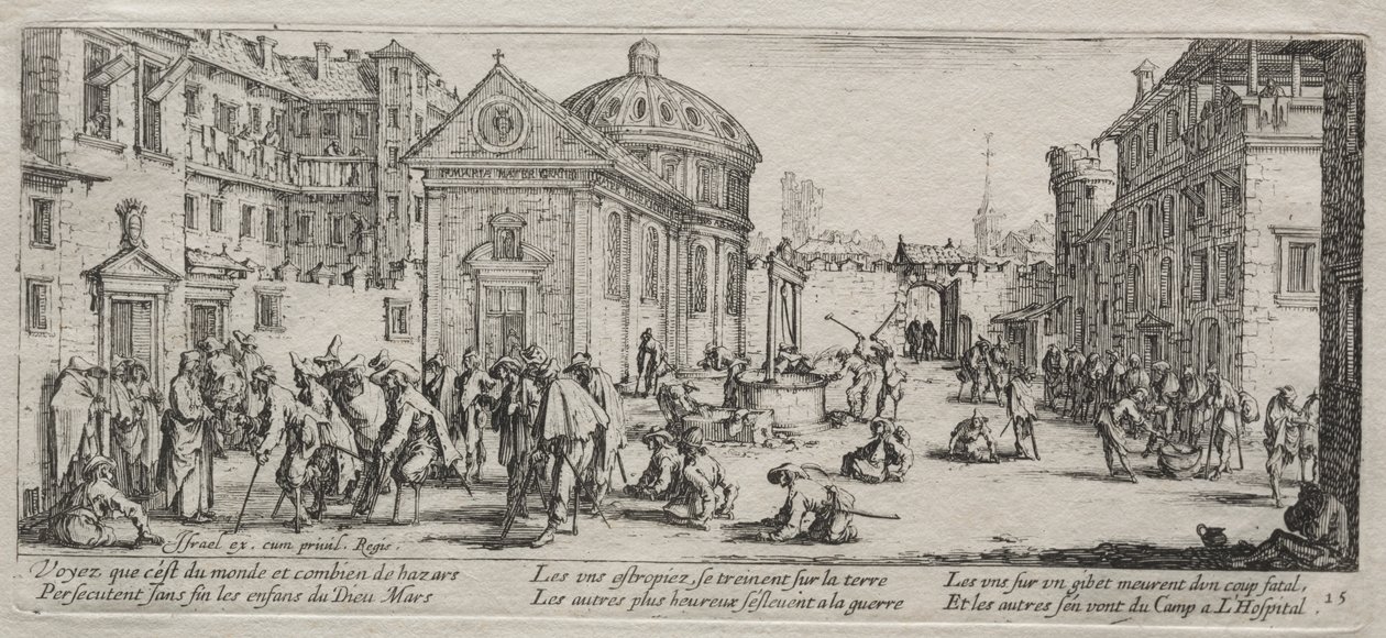 Savaşın Büyük Sefaletleri: Hastane by Jacques Callot