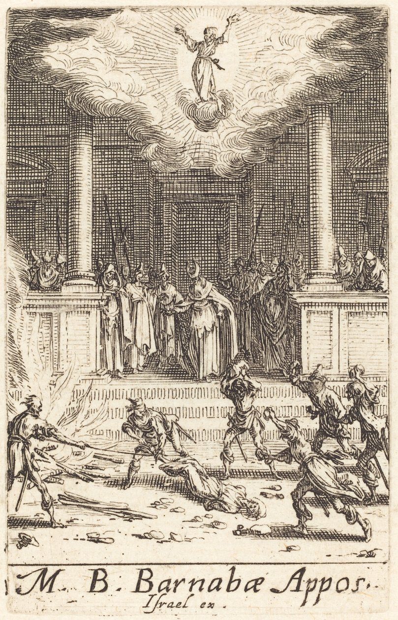 Aziz Barnabas'ın Şehadeti by Jacques Callot