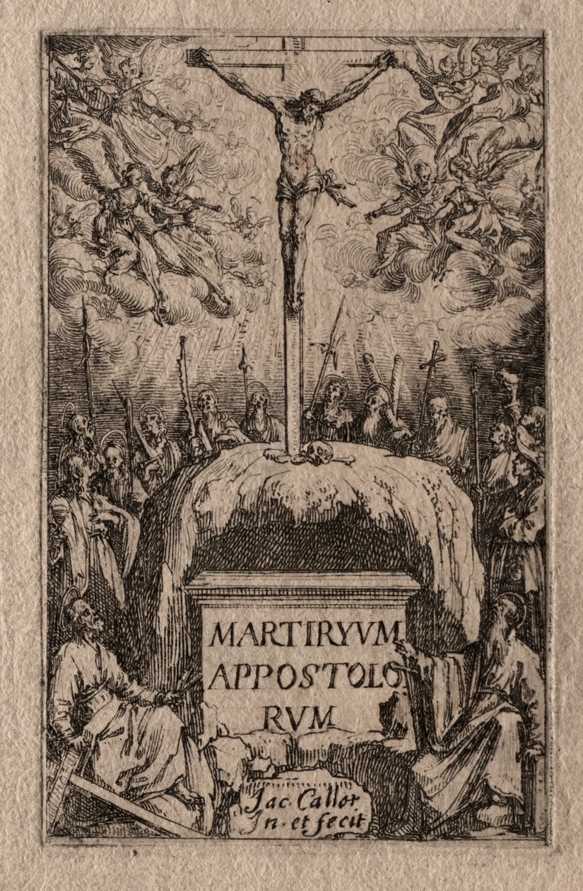 Havarilerin Şehitliği: Frontispiece by Jacques Callot