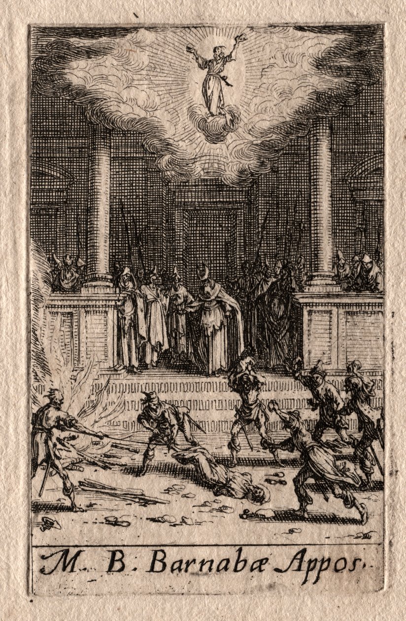 Havarilerin Şehadeti: Aziz Barnabas by Jacques Callot