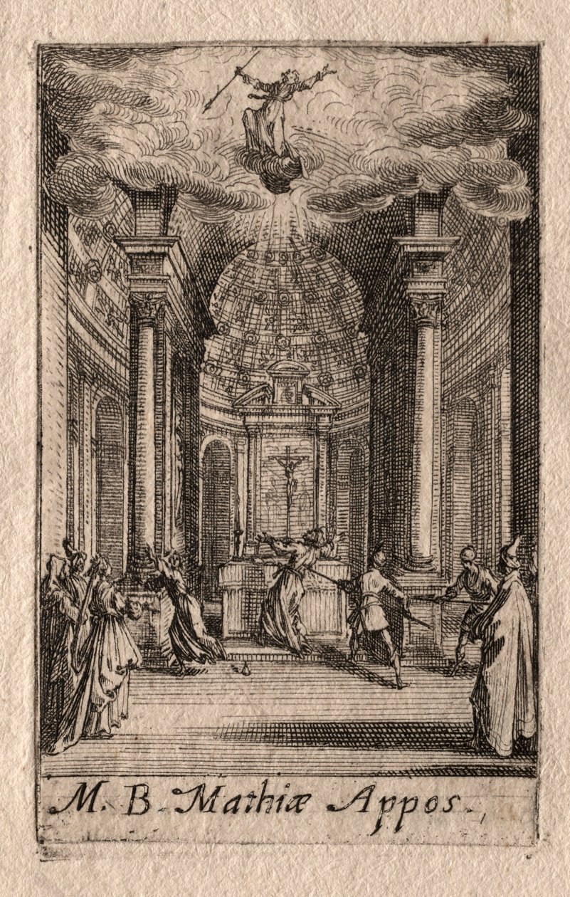 Havarilerin Şehitliği: Aziz Matthias by Jacques Callot