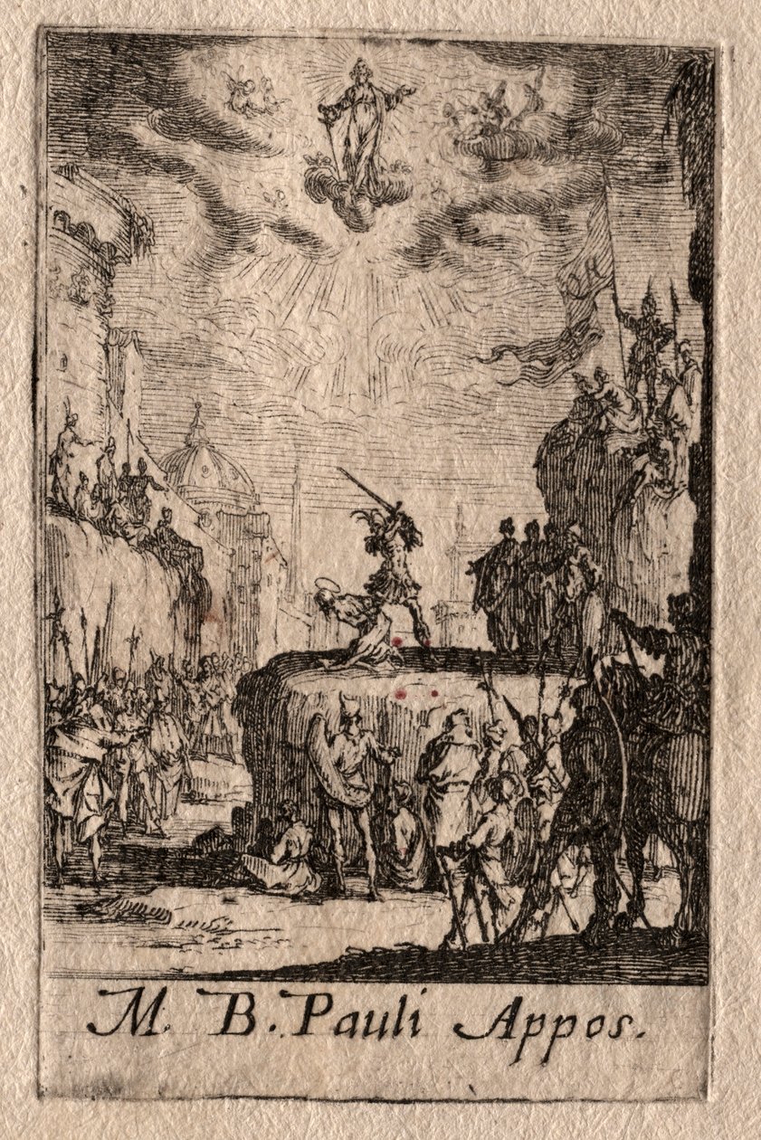 Havarilerin Şehitliği: Aziz Paul. by Jacques Callot