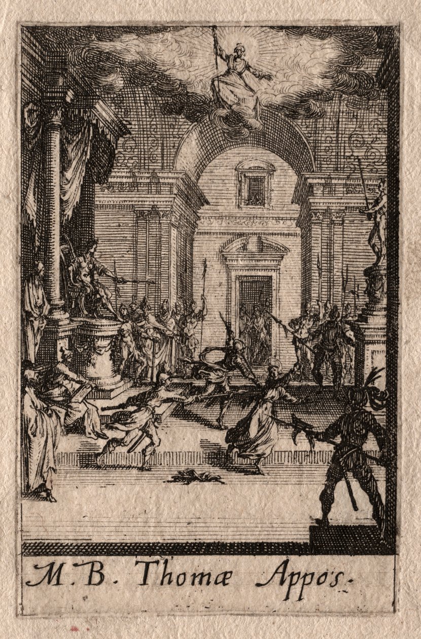 Havarilerin Şehitliği: Aziz Thomas by Jacques Callot