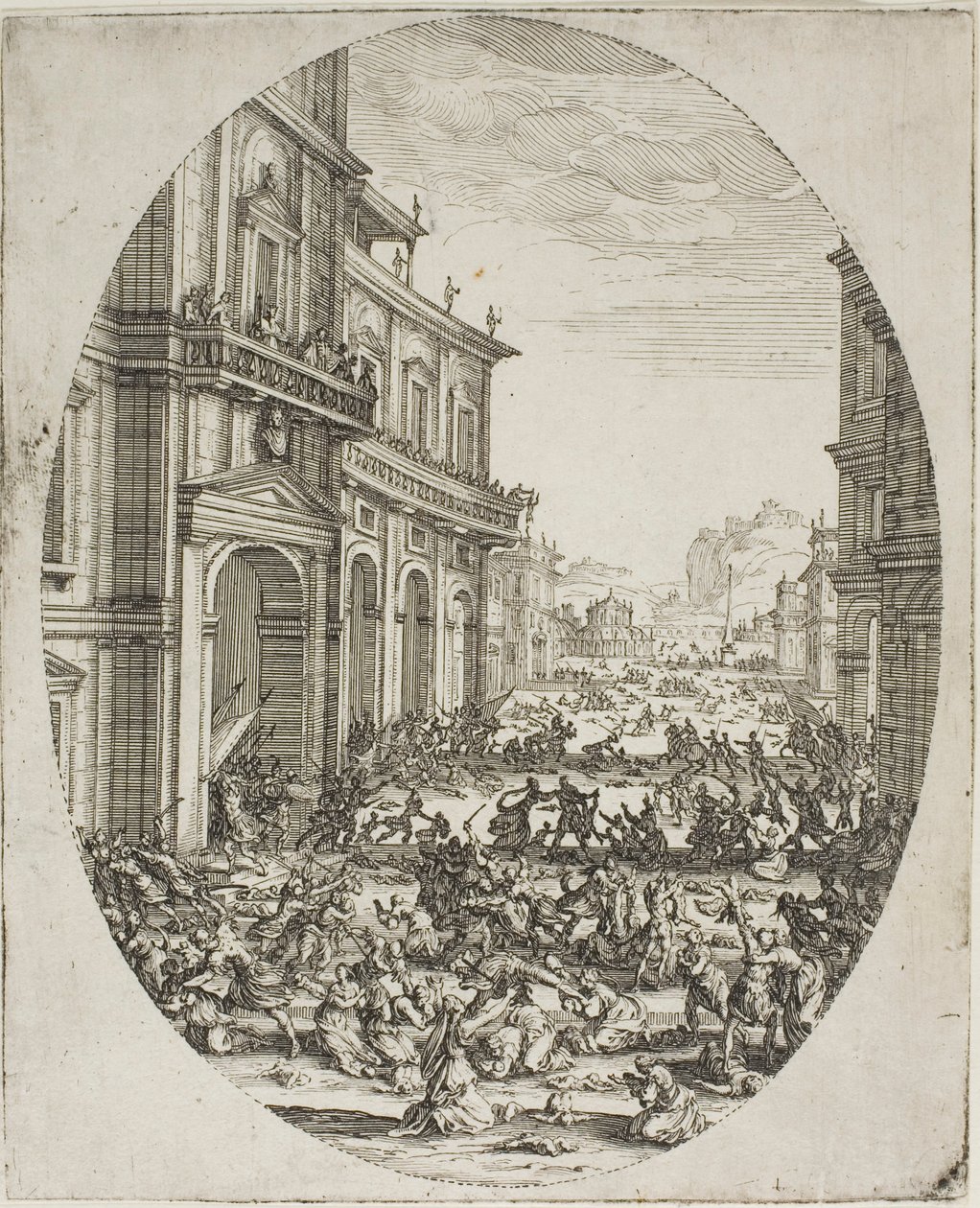 Masumların Katliamı (İkinci plaka) by Jacques Callot