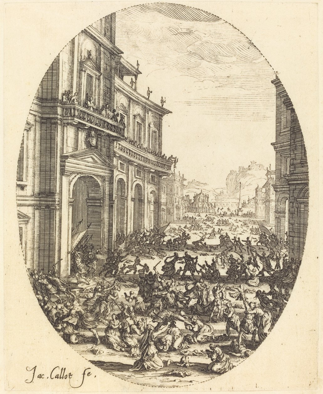 Masumların Katliamı, İkinci Plaka by Jacques Callot