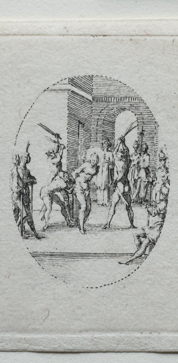 Tutkunun Gizemleri: Kırbaçlanma. by Jacques Callot