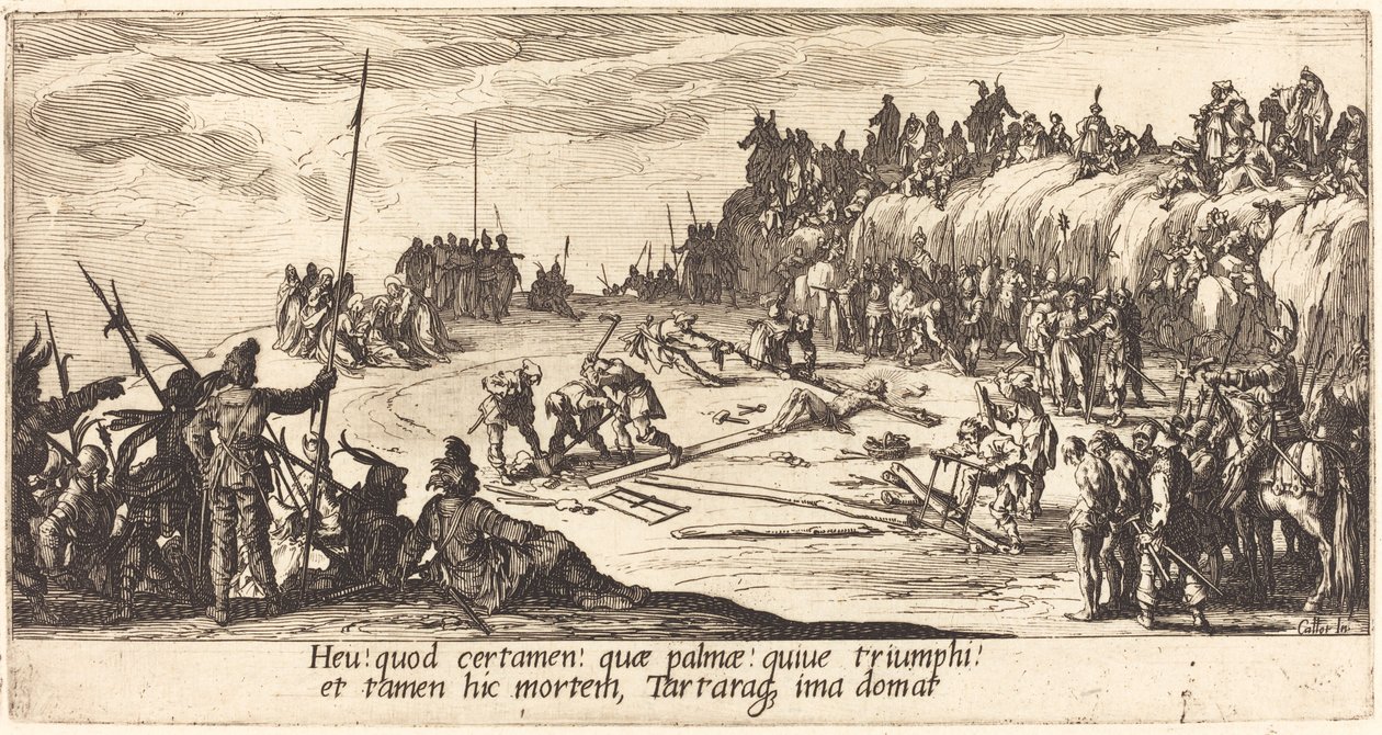 Çarmıha Çivileme by Jacques Callot
