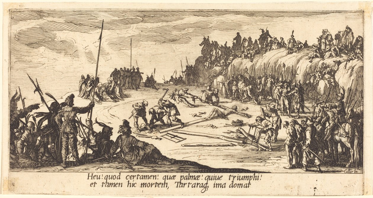 Çarmıha Çivileme by Jacques Callot