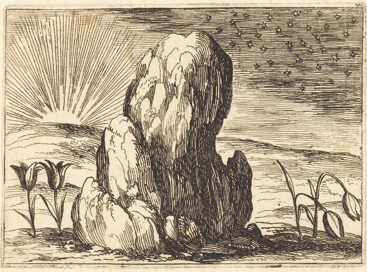 Laleler ve Güneş, 1628. by Jacques Callot