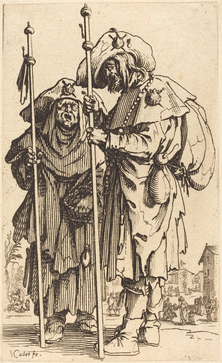 İki Hacı by Jacques Callot