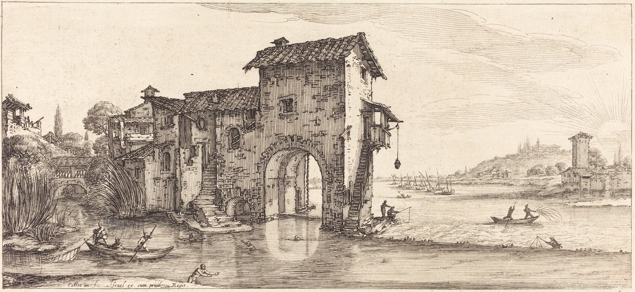 su değirmeni by Jacques Callot