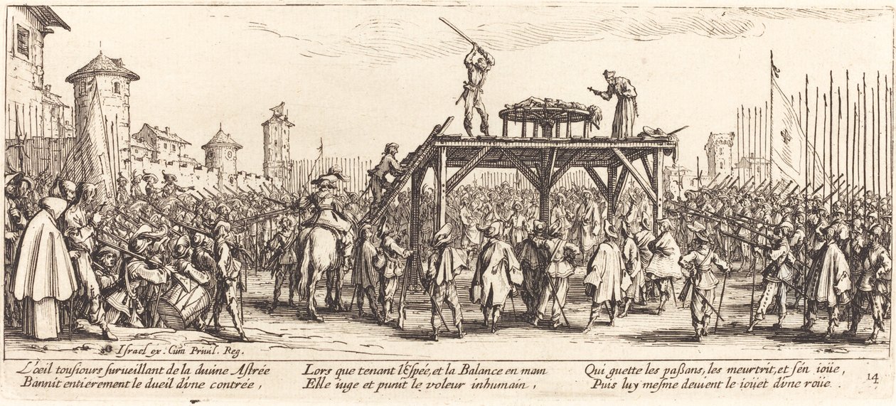 Tekerlek, c. 1633. by Jacques Callot