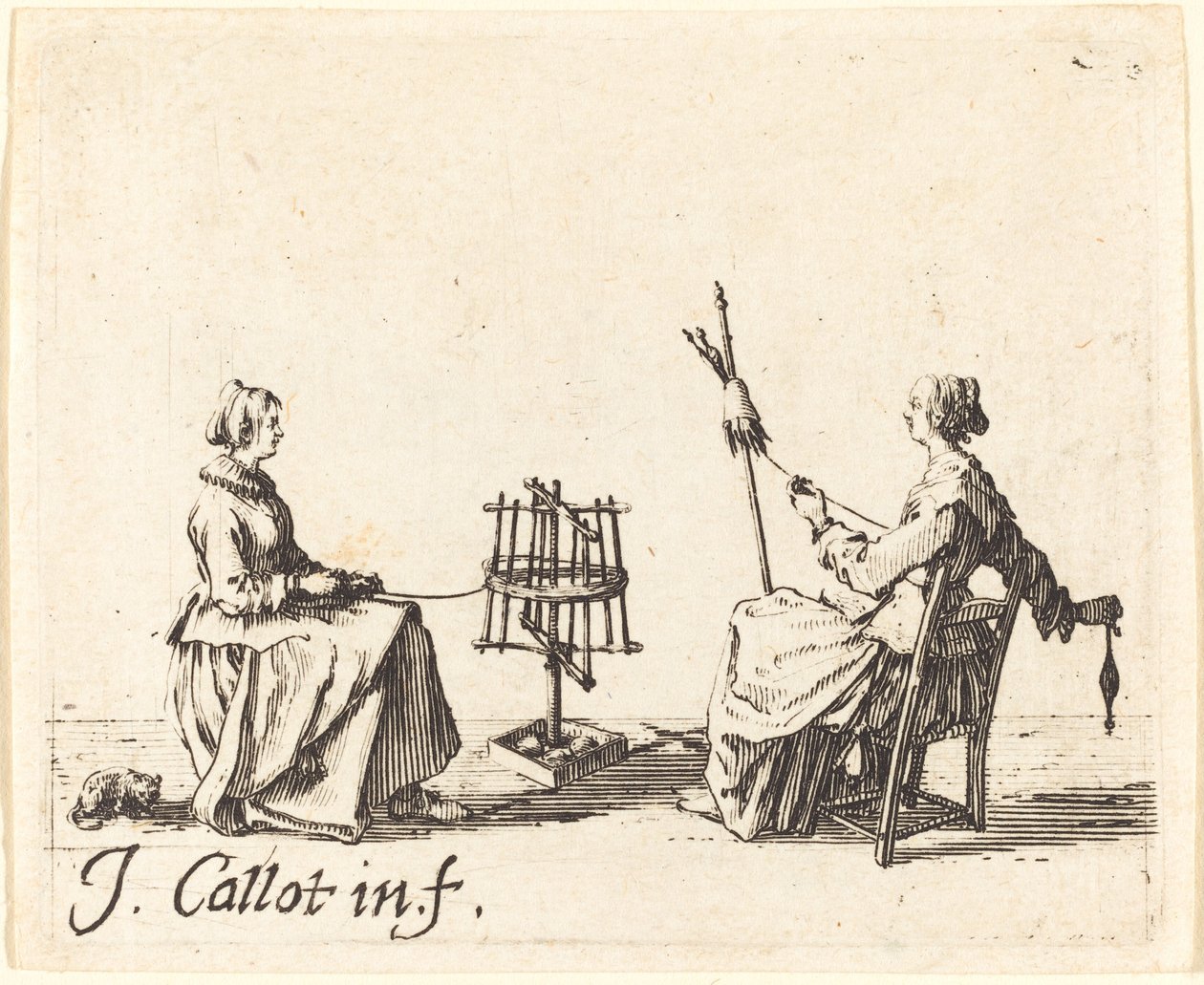Sarıcı ve Döndürücü, c. 1623. by Jacques Callot