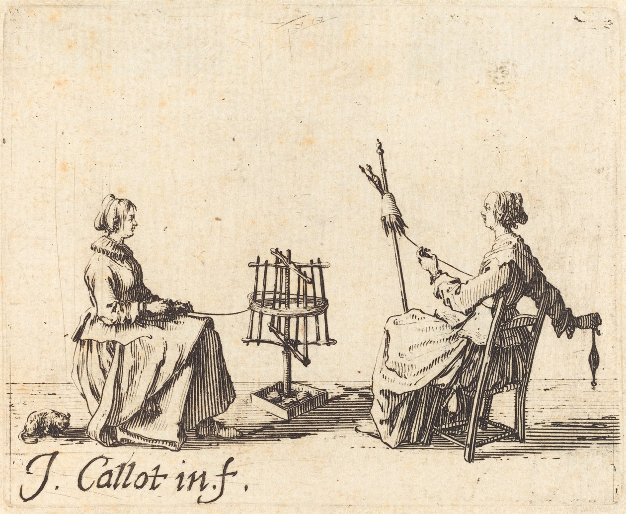 Sarıcı ve Döndürücü, c. 1623. by Jacques Callot