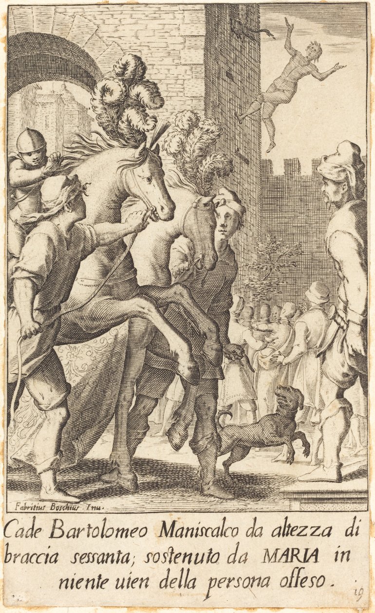 Bartolomeo, Çiftçi by Jacques Callot after Fabrizio Boschi